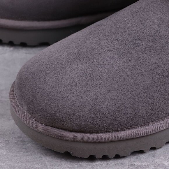 Ugg Classic Mini Fleece-Lined Warm Short-Shaped Snow Boots For Couples Gray